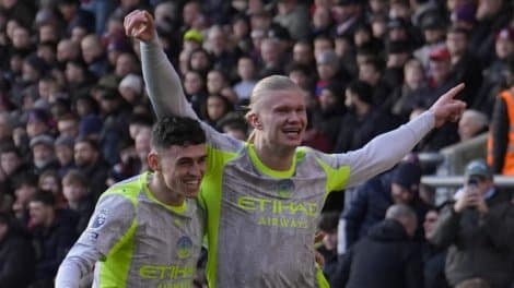 Haaland frappe fort : City se rapproche d'Arsenal